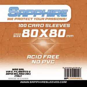 Sapphire Sleeves Caramel (80x80 mm)