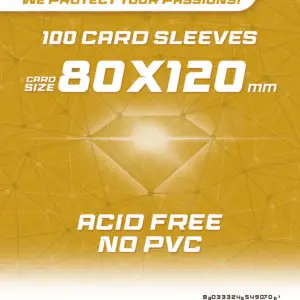 Sapphire Sleeves Gold (80x120 mm)