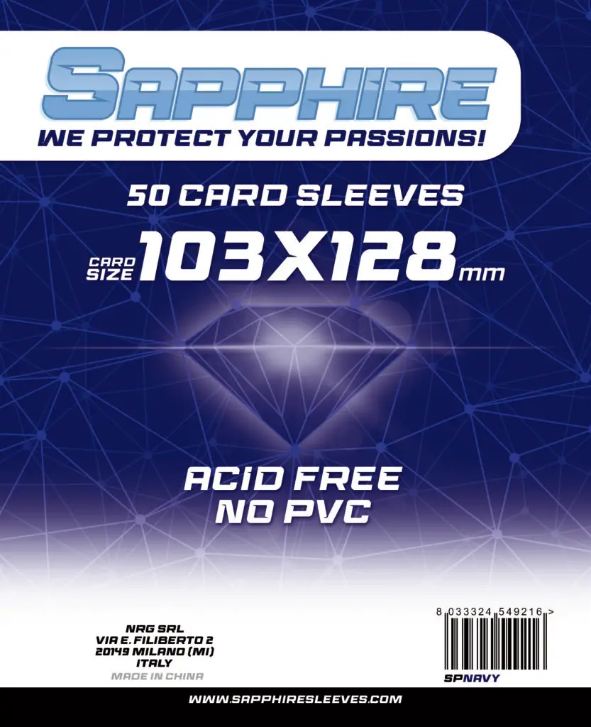 Sapphire Sleeves Navy (103×128 mm)